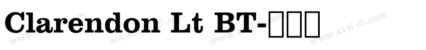 Clarendon Lt BT字体转换 Clarendon Lt BT字体转换